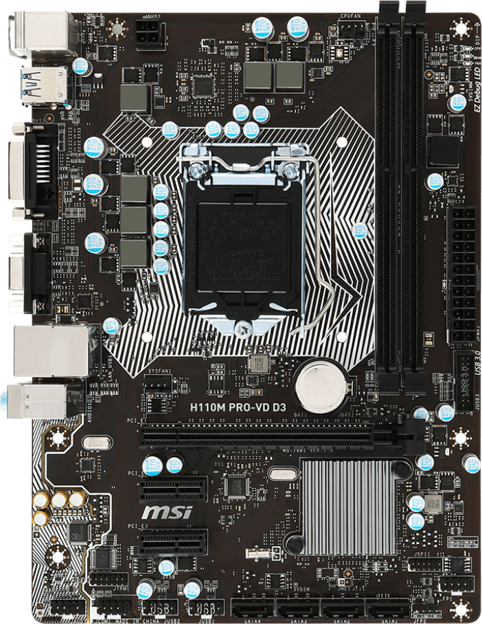 Настройка биоса msi h110m pro vd